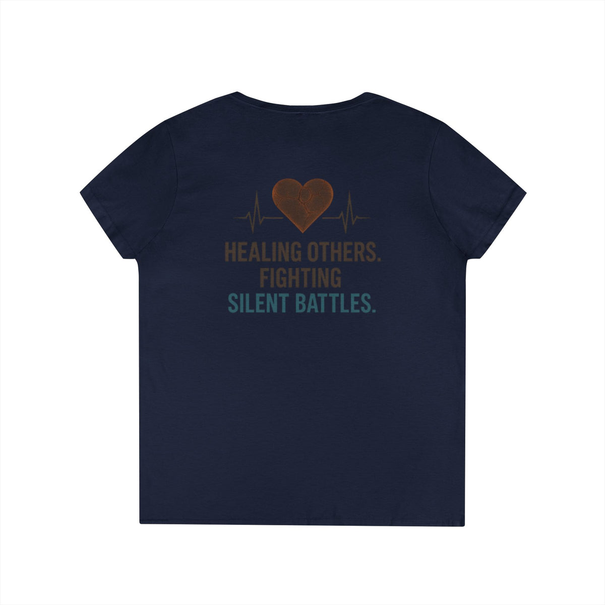 Ashen Valor “Nurses Never Break” Tee – Women’s V-Neck