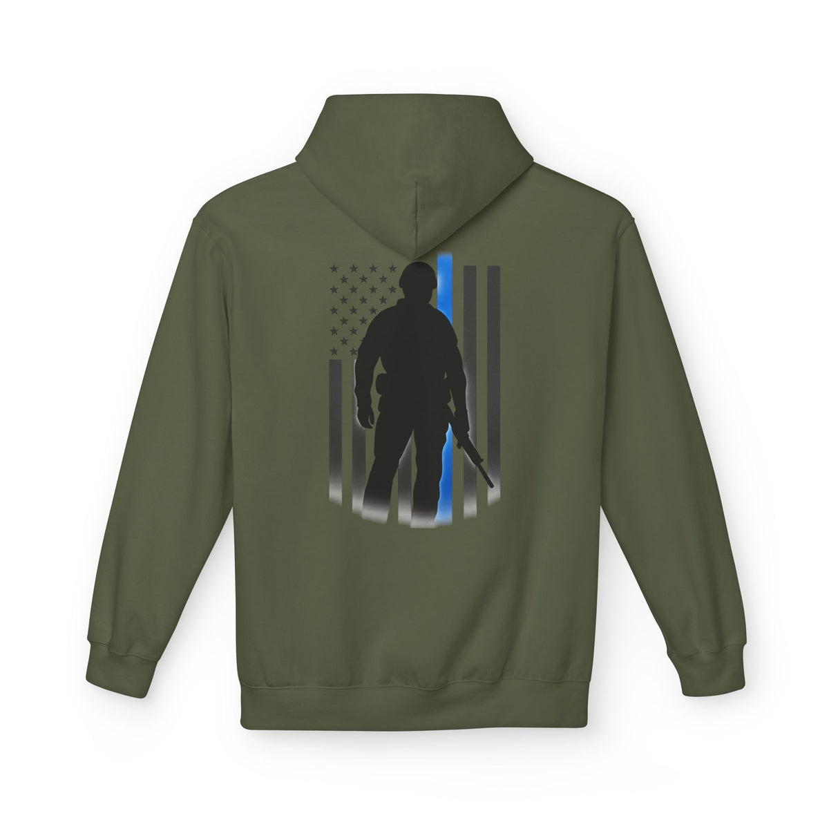 Ashen Valor “Stand in the Gap” Thin Blue Line Tactical Hoodie