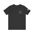 Ashen Valor Flame Logo Tee – Front AV Emblem & Back Fire Graphic
