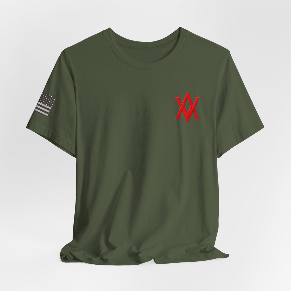 🔴 Thin Red Line T-Shirt | Ashen Valor