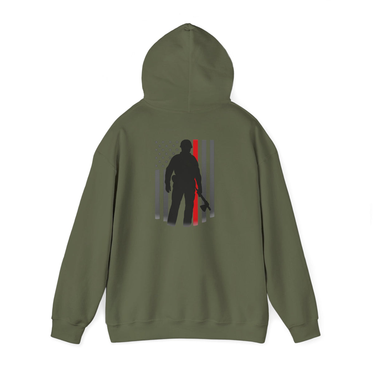 Thin Red Line Hoodie | Ashen Valor