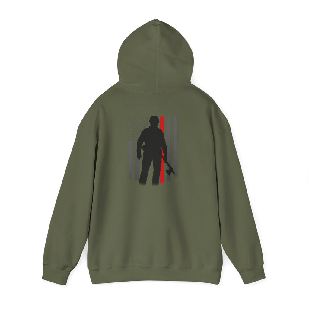 Thin Red Line Hoodie | Ashen Valor