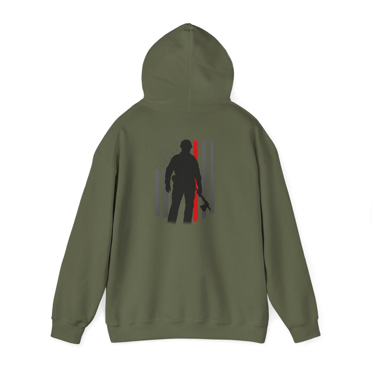 Thin Red Line Hoodie | Ashen Valor