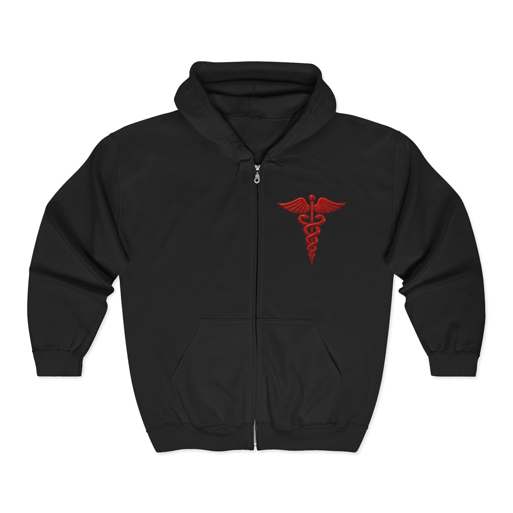 Ashen Valor • Medical Hero Zip Hoodie