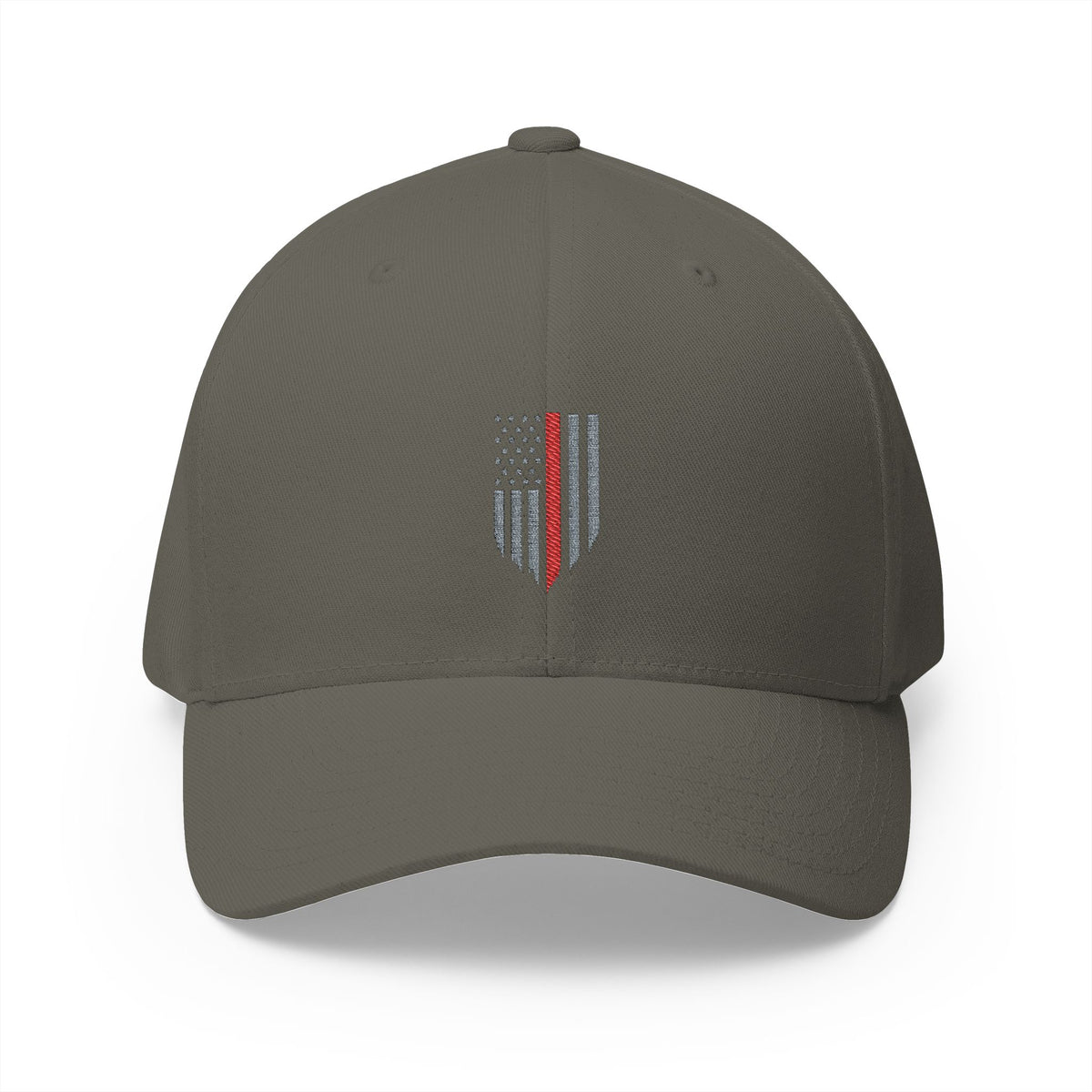 Ashen Valor Thin Red Line Flexfit Hat