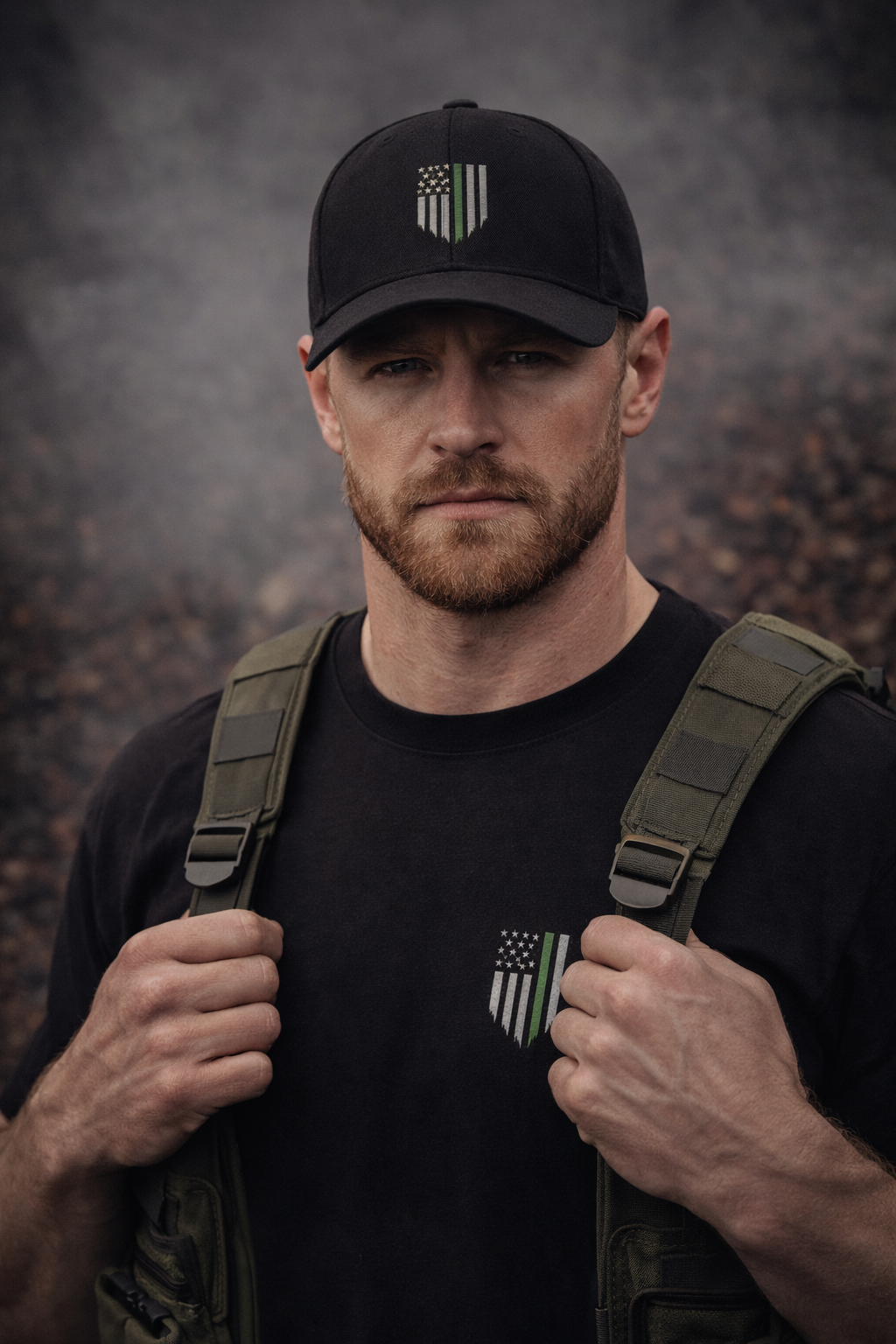 Thin Green Line Flexfit Hat | Ashen Valor