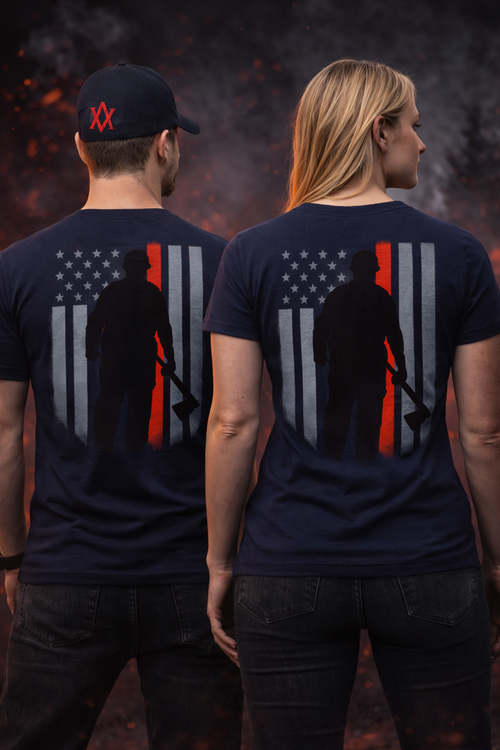 Ashen Valor Thin Red Line T-Shirt