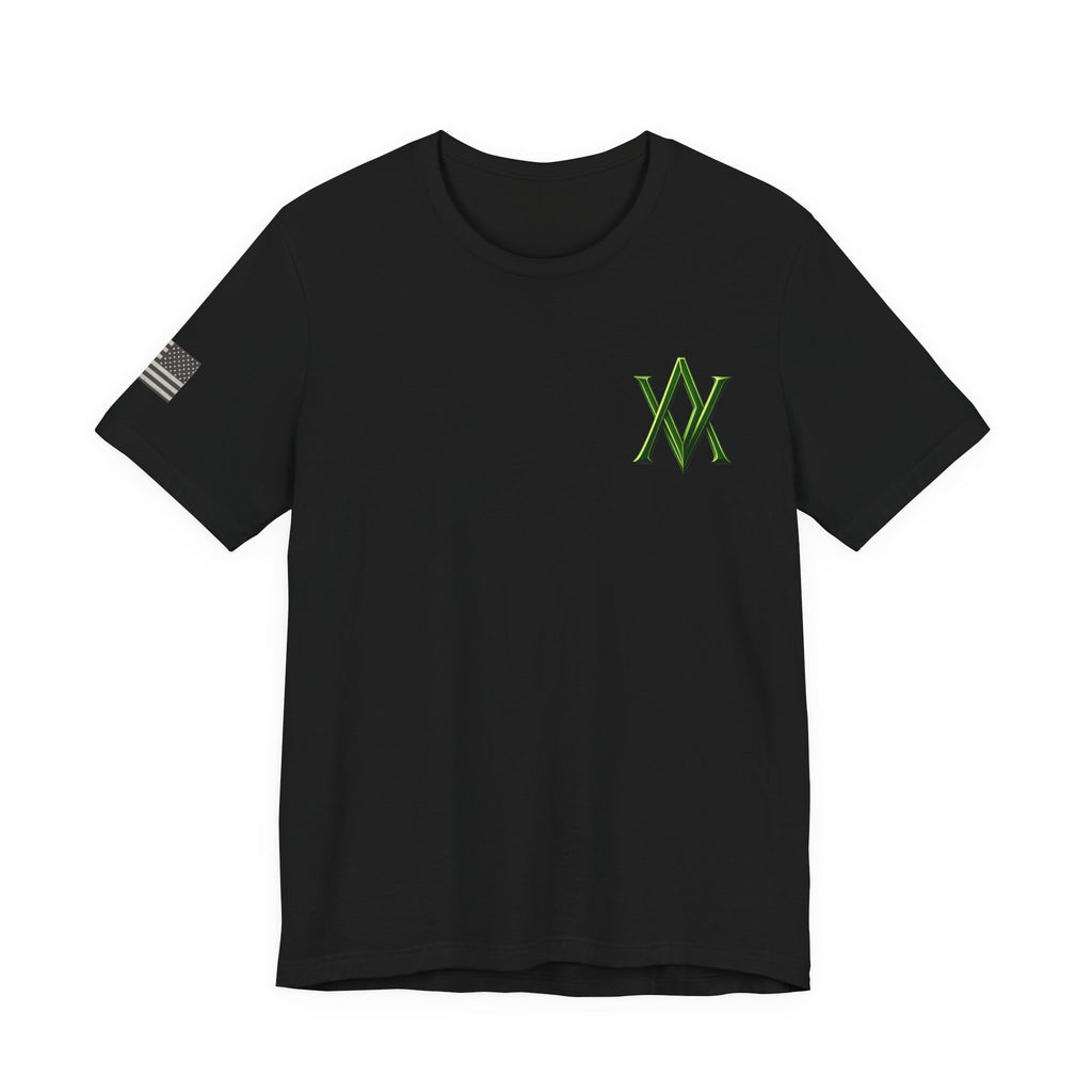 Forged in Honor Thin Green Line T-Shirt | Ashen Valor