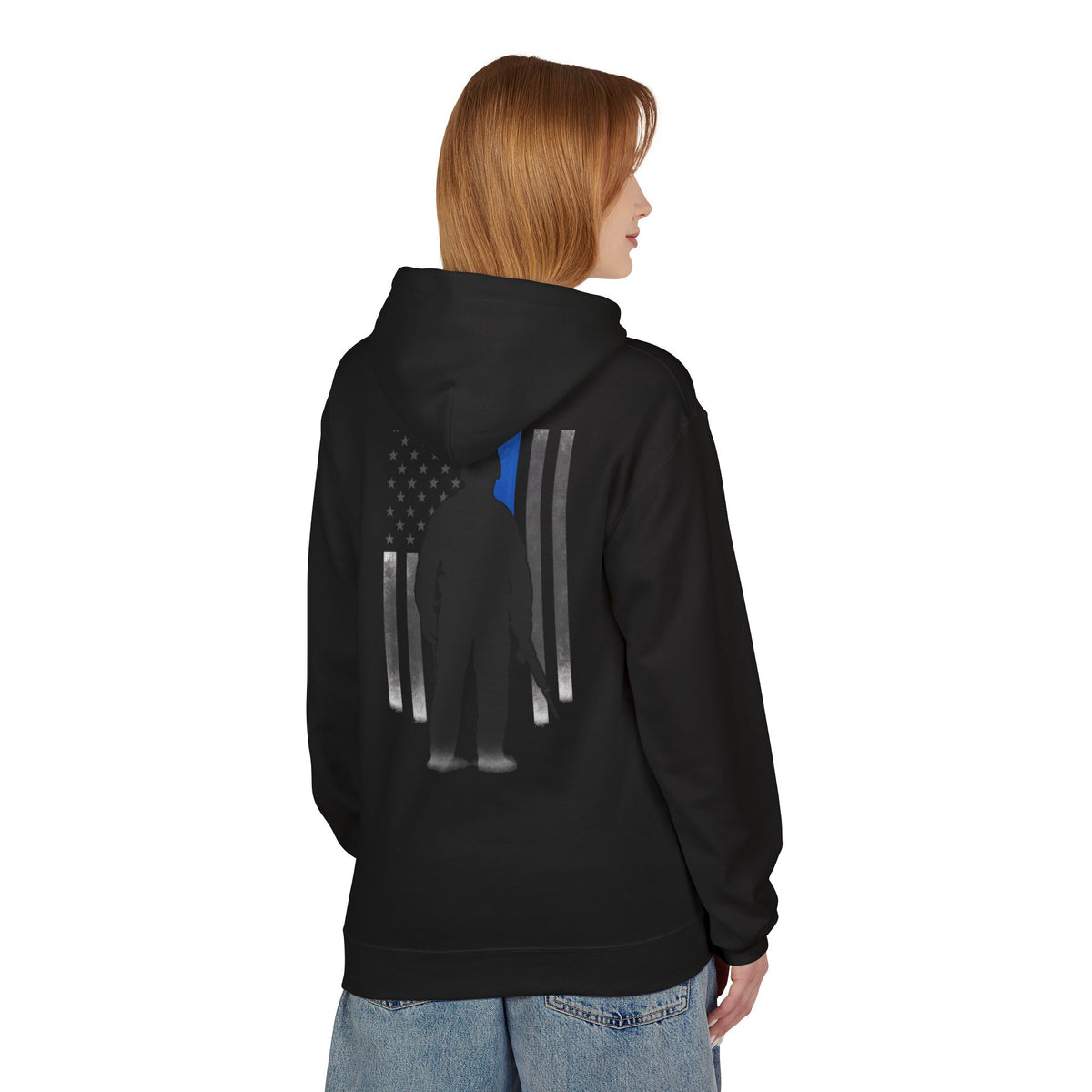 Ashen Valor “Stand in the Gap” Thin Blue Line Tactical Hoodie