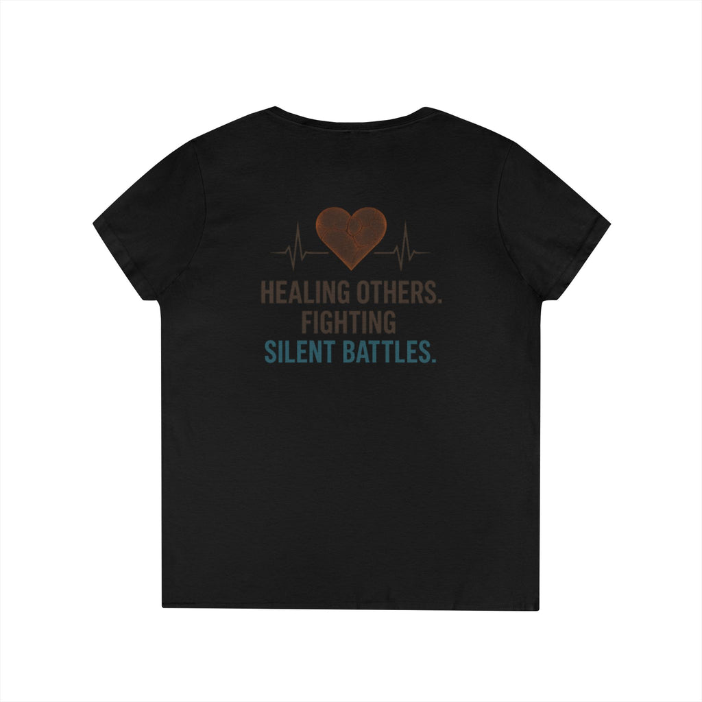 Ashen Valor “Nurses Never Break” Tee – Women’s V-Neck