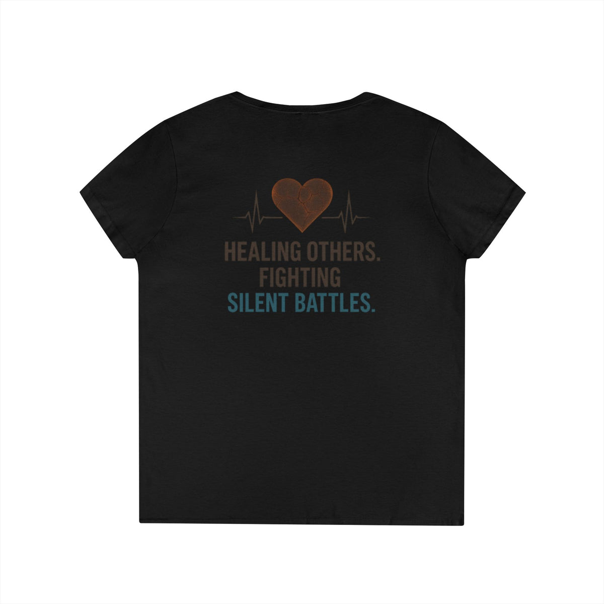 Ashen Valor “Nurses Never Break” Tee – Women’s V-Neck