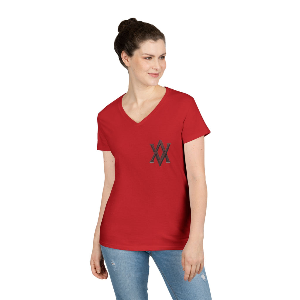 Women’s Thin Red Line V-Neck | Ashen Valor