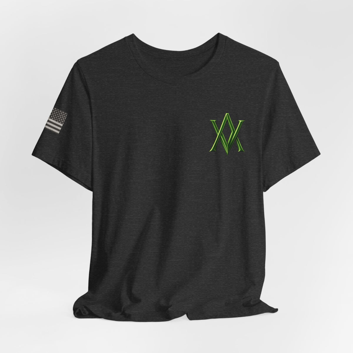 Forged in Honor Thin Green Line T-Shirt | Ashen Valor