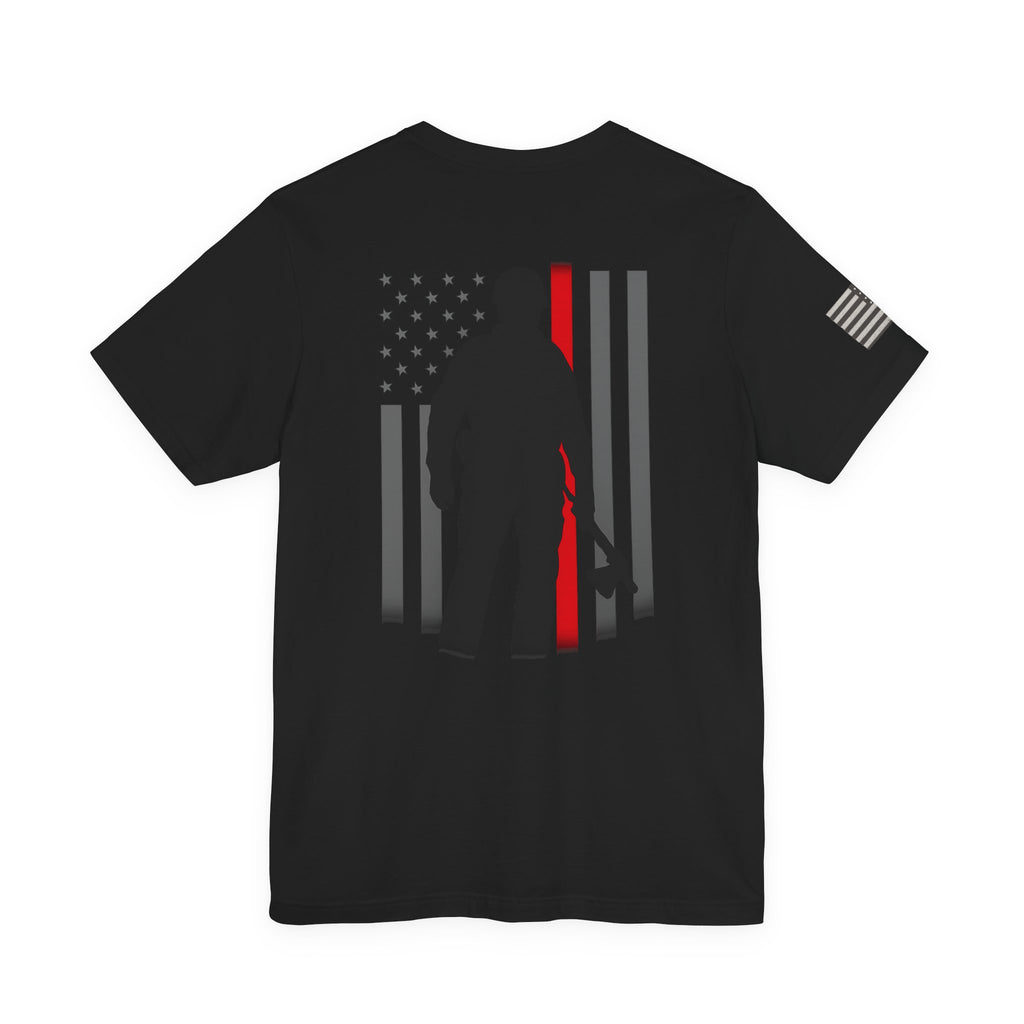 🔴 Thin Red Line T-Shirt | Ashen Valor