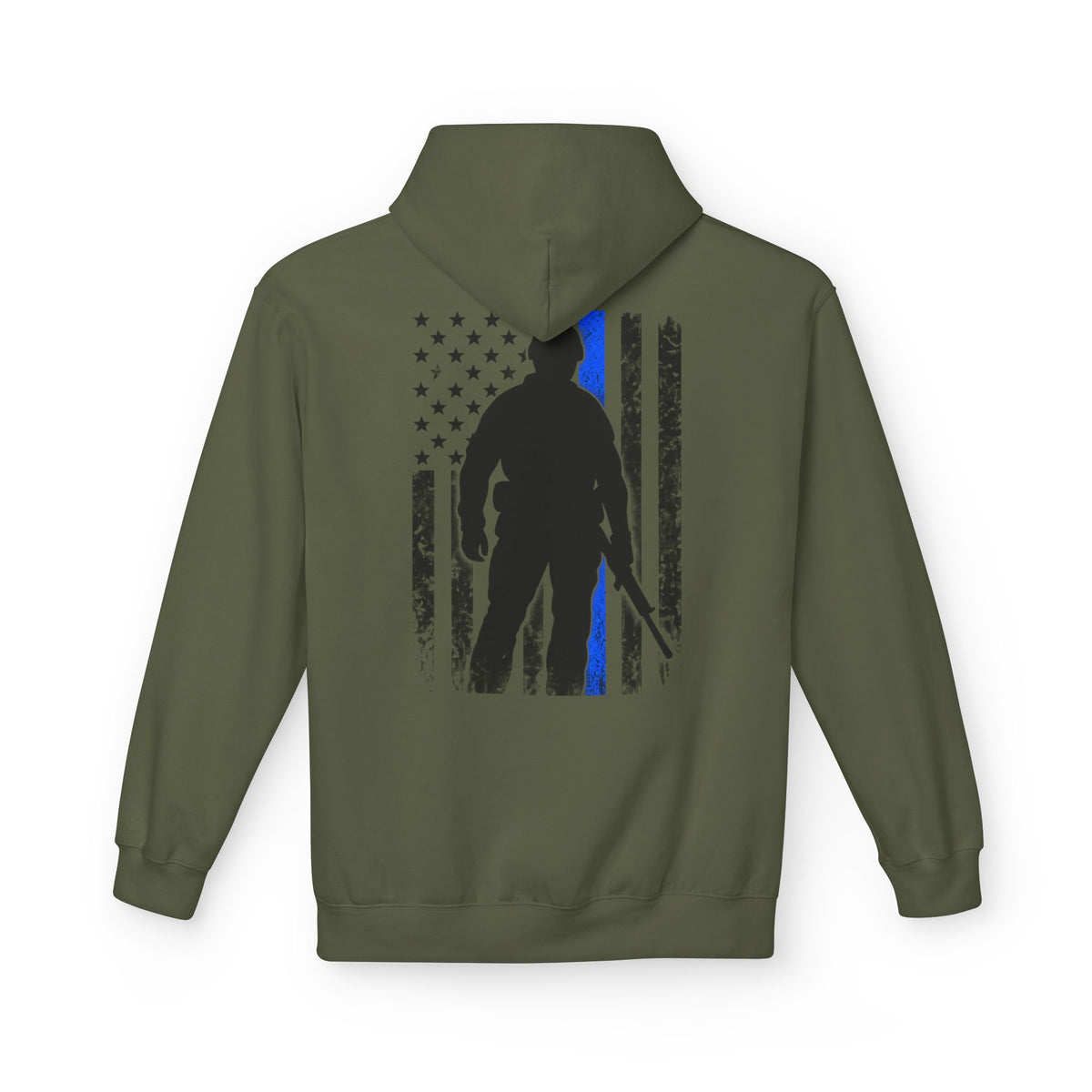 Ashen Valor “Stand in the Gap” Thin Blue Line Tactical Hoodie