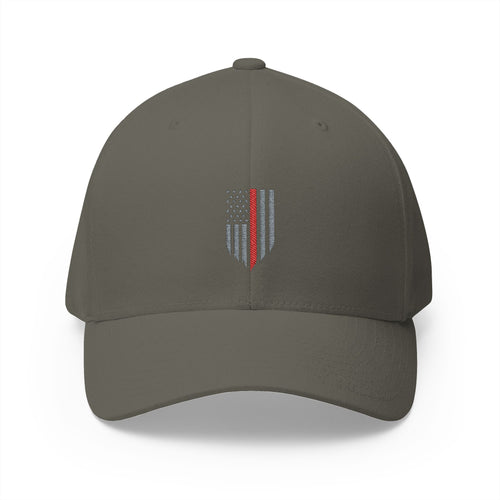 Ashen Valor Thin Red Line Flexfit Hat