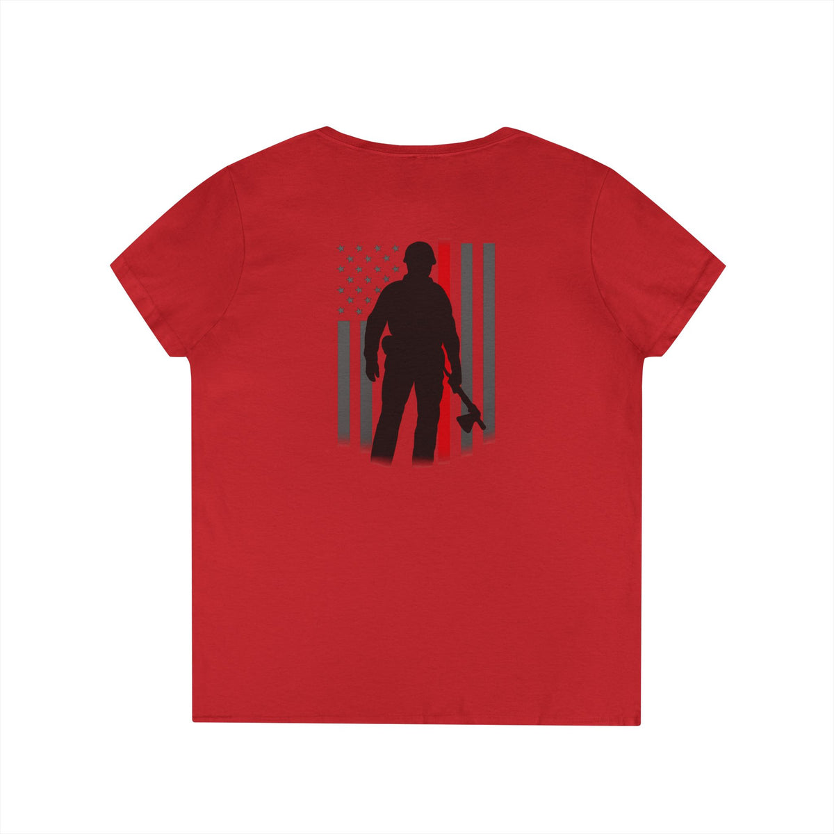 Women’s Thin Red Line V-Neck | Ashen Valor