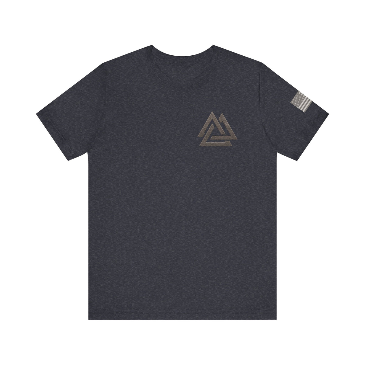 Ashen Valor Flame Logo Tee – Front AV Emblem & Back Fire Graphic