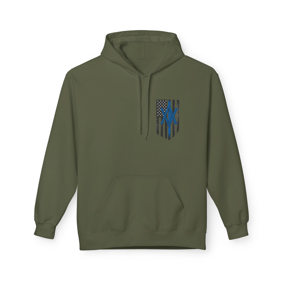 Ashen Valor “Stand in the Gap” Thin Blue Line Tactical Hoodie